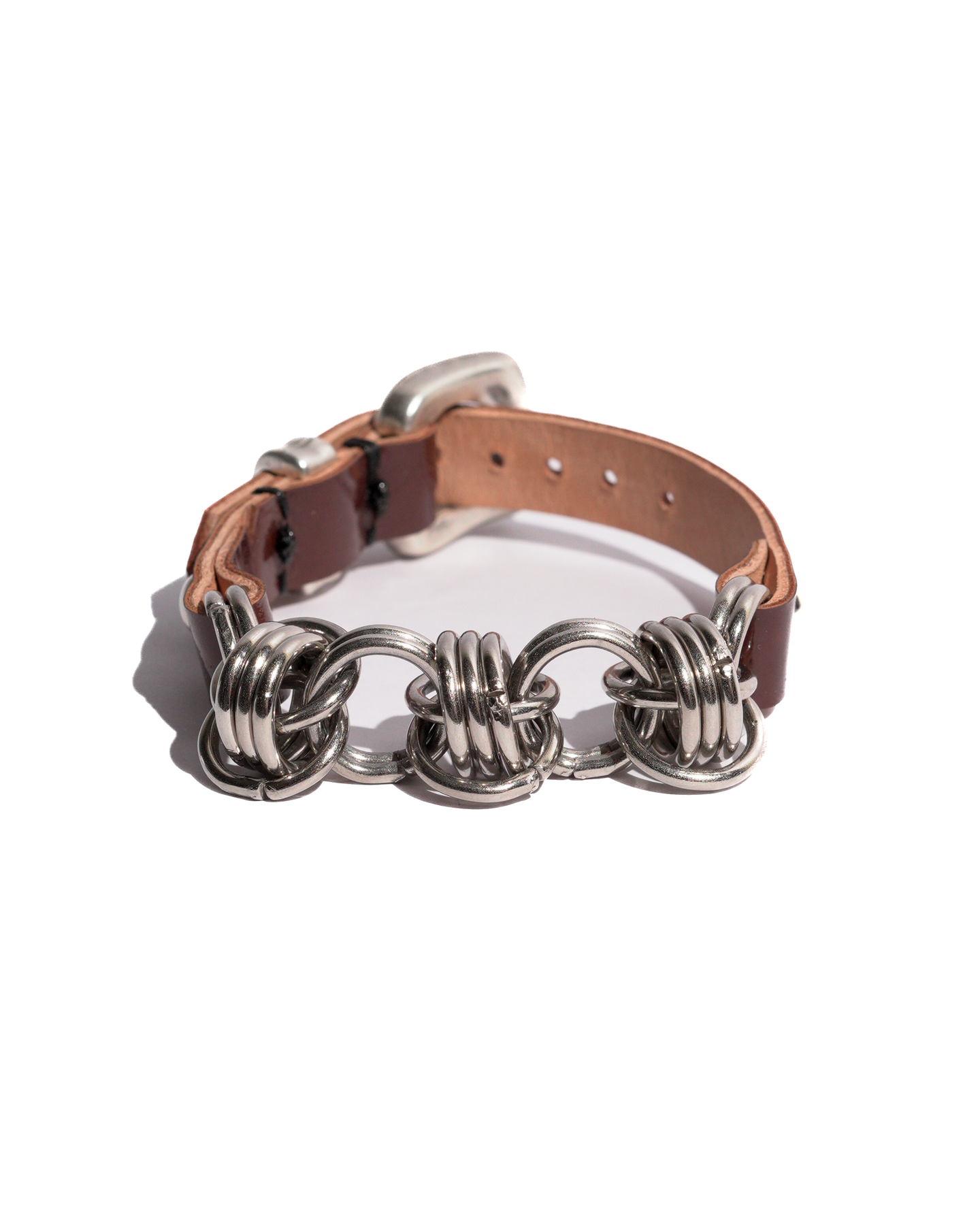 Patent Leather Chain Bracelet