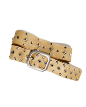 Load image into Gallery viewer, Studded Belt (Cream)
