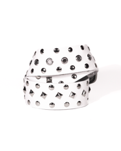 Load image into Gallery viewer, Studded Belt (White)
